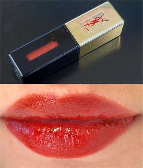 ysl glossy stain rouge vintage swatch|YSL rouge pur couture glossy.